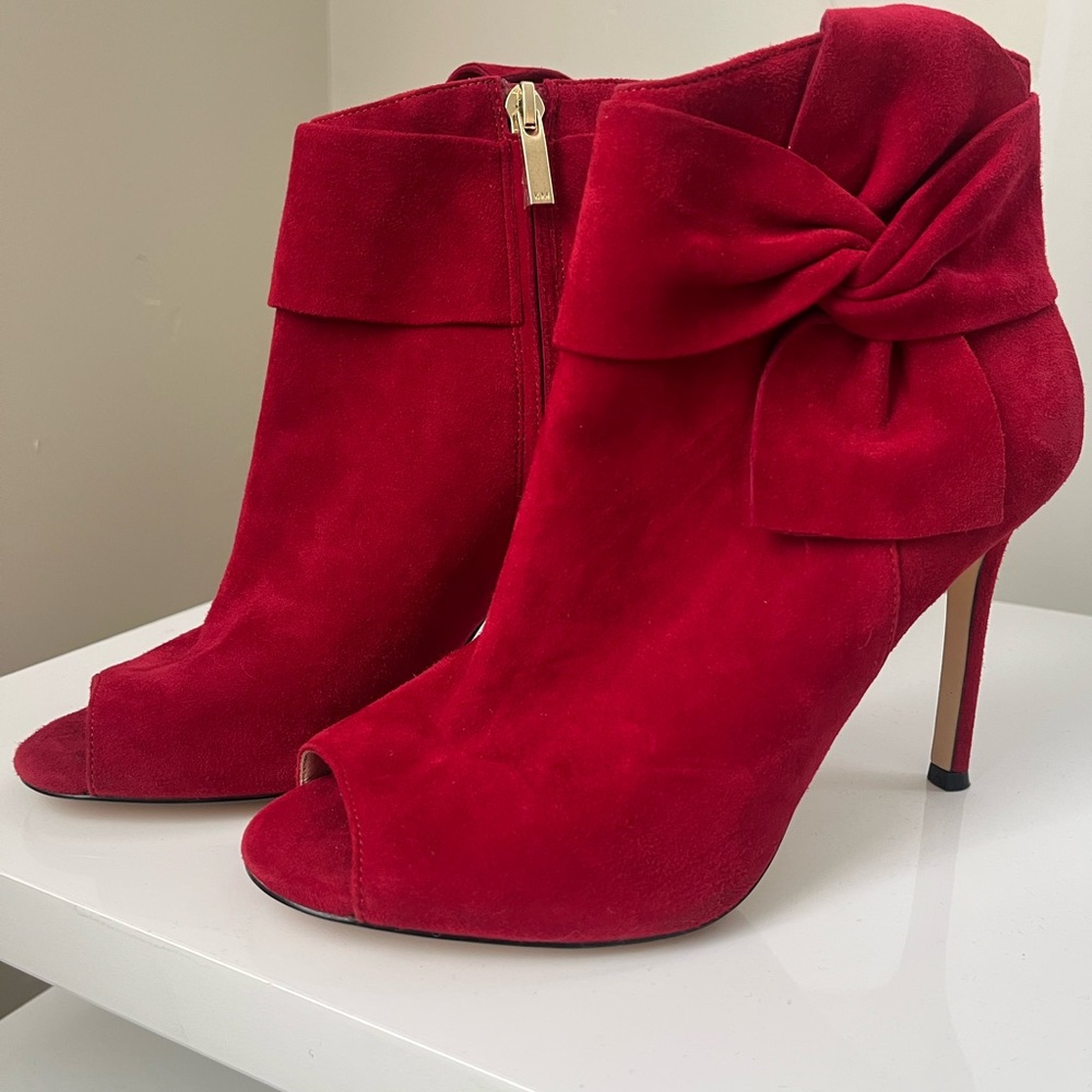 Karen Millen Red and Cream Shoes